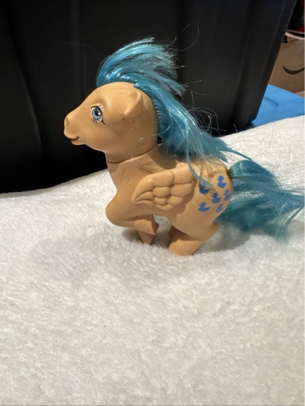 VINTAGE My Little Pony 1983 SPRINKLE PONY PEGASUS RUBBER DUCKS CUTIE MARK